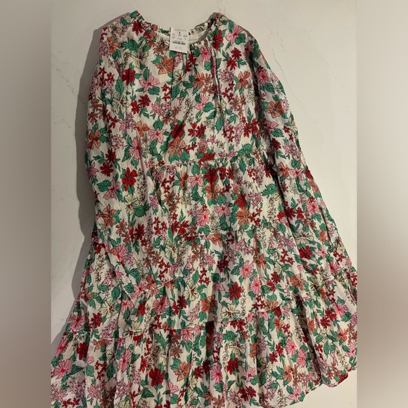 NWT Crewcuts Tiered Poinsettia Dress size 12 - Picture 2 of 5
